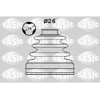 Manžeta ke kolu Sada měchů, hnací hřídel SASIC 1906085