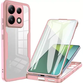 Pouzdro na mobilní telefon Pouzdro Xiaomi Redmi Note 13 Pro 5G / Poco X6 Techsuit - ColorVerse 360 Series + ochrana obrazovky, růžové