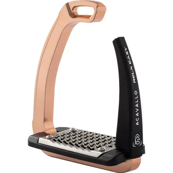 Třmeny Rel-X Easy Acavallo s pružným ramenem Barva: Rose gold