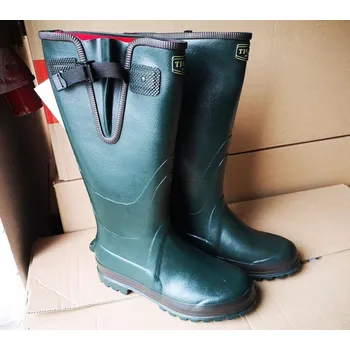 Pánské holínky DEMAR TIGAR 93019 HIGHLANDER NEO - lovecké holínky zateplené neoprenem s boční přezkou Velikost: 43