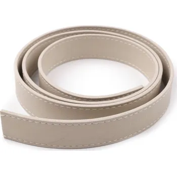 Kabelka Ucho na tašky prošité - polotovar béžové 25mm (Ucho na tašky béžové 25mm)