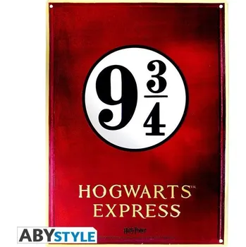 Plechová cedule Harry Potter Plechová cedule: Nástupiště 9 3/4 38 x 28 cm