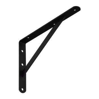 Nábytkové kování WSWP 300 C vystužená ocelová konzole 300x200 černá (10 ks)