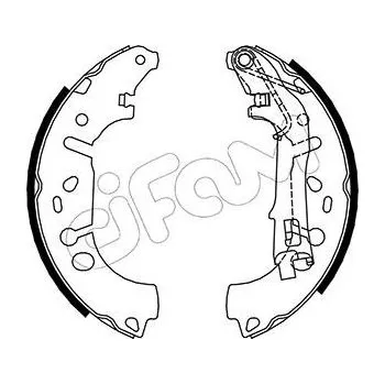 Brzdový systém Sada brzdových čelistí CIFAM 153-093