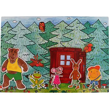 Loutkové divadlo MARIONETINO Loutky a kulisy k pohádce BOUDO BUDKO Sada loutek a kulis