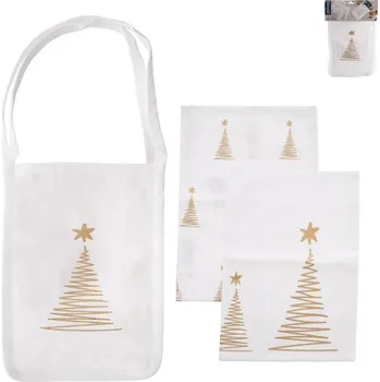 Dóza na potraviny Utěrka do kuchyně bavlna STROMEK 2 ks + taška O0505