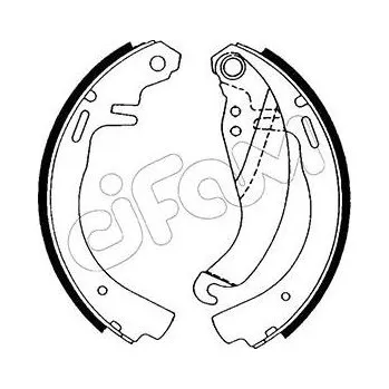 Brzdová čelist Sada brzdových čelistí CIFAM 153-303