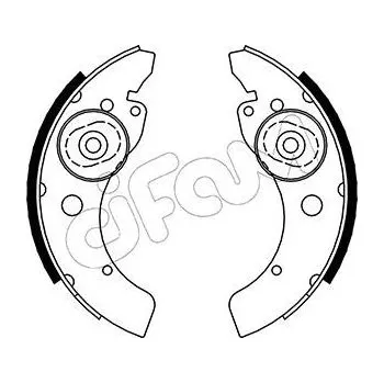 Brzdová čelist Sada brzdových čelistí CIFAM 153-053