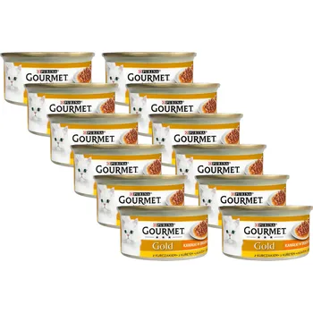 Krmivo pro kočku Purina Gourmet Gold Sauce Delight s kuřecím masem 12x85g