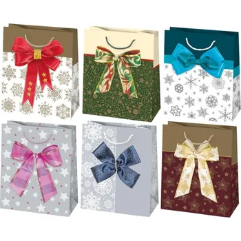 Dárková taška Dárková taška vánoční T4 59, 19x23x10,5cm