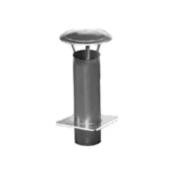 Kouřovod Karl nerezová komínová stříška - čtvercová podstava, průměr 120mm