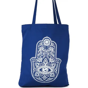 Taška Shoppy Hamsa modrá