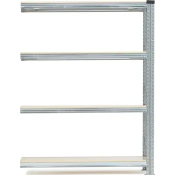 Dílenský regál Drátěný regál TRANSFORM, přídavný, 4 police, 1576x1200x500 mm