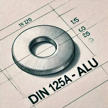 podložka Hliníková podložka M6, DIN 125A