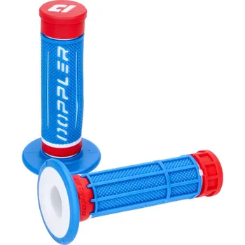 Osvětlení pro motocykl Doppler Gripy Doppler Grip 3D - modro-bílo-červené 49404
