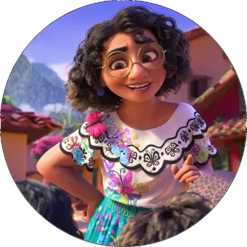 Jedlá dekorace na dort Jedlý papír Encanto Isabel a děti 19,5 cm