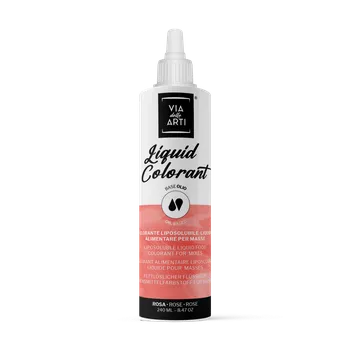 Přípravek na rty Via delle Arti Tekutá barva do čokolády růžová (pink) 240 ml