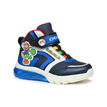 Dámská móda Sneakersy Geox J Ciberdron Boy J46LBJ 054FU C4226 DD Tmavomodrá 37