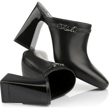 Dámská obuv LODIČKY KARL LAGERFELD ASTRA NOVA SIGNIA TRIM MULE BLACK LTHR