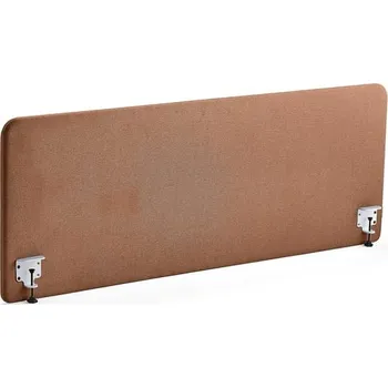 Paraván Stolový paraván ZONE, bílé svorky, 1800X650x36 mm, potah Rivet, měděná