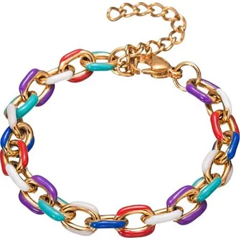Náramek Dámský ocelový náramek Crazy colorful Barevný Titan Jewerly 2407121149403587