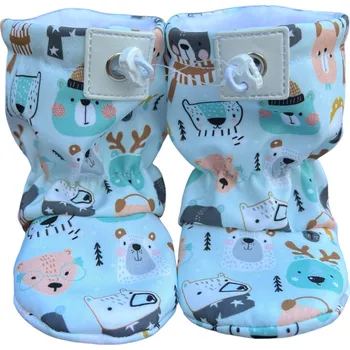 Capáčky Softshellové capáčky s microfleecem mědvědí parta 0-6 měsíců Modrá