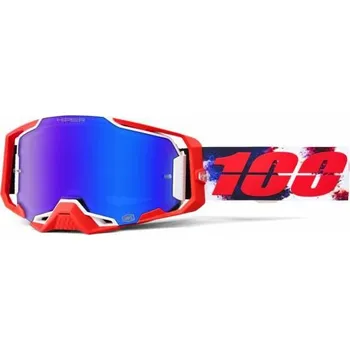 Motocyklové brýle Brýle ARMEGA MORPHO, 100% modré HIPER plexi