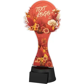 Akrylátová trofej ACUTCM125 | Květinová edice