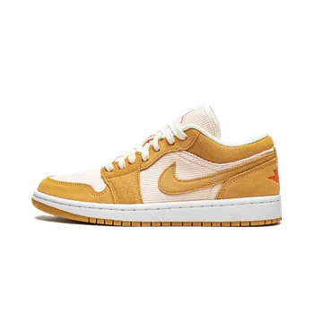 Pánská móda Air Jordan Jordan 1 Low SE "Twine Orange Quartz Corduroy" Velikost: 42.5