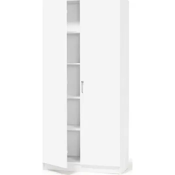 Šatní skříň Skříň THEO, dvoukřídlé dveře, 2100x1000x320 mm, bílá