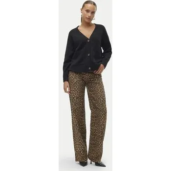 Dámský svetr Vero Moda Kardigan Boom 10320457 Černá Loose Fit M