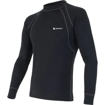 Oblečení a móda Triko Sensor DOUBLE FACE, dlouhý rukáv, černé - XL