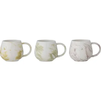 BLOOMINGVILLE Zelený hrnek Palma z kameniny