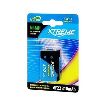 Článková baterie XTREME Baterie 9V Ni-MH 310mAh dobíjecí, blistr 1ks