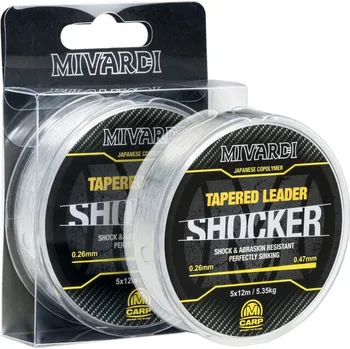 MIVARDI - Shocker Tapered Leader 0,30mm-0,57mm 5x15m 8,65kg