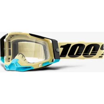 100% Gogle 100% RACECRAFT 2 AIRBLAST (Szyba Przezroczysta Anti-Fog, LT 88%-92% + 10 Zrywek) (NEW)