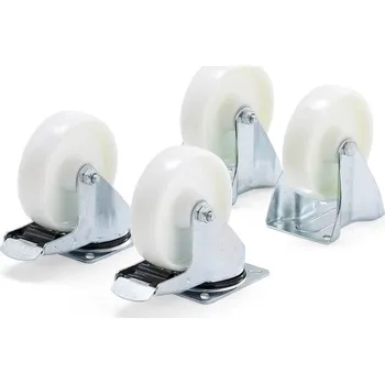 Pojezdové kolečko Sada koleček pro záchytnou vanu, Ø 160 mm, nylonová