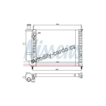 Chladič motoru Chladič motoru NISSENS 61788