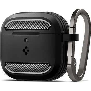 Příslušenství pro sluchátka Spigen Rugged Armor, matte black - AirPods 4