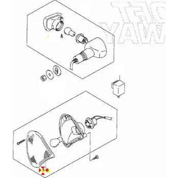 Nářadí na motocykly Suzuki Sklíčko blinkru PP Epicuro 3561221F00