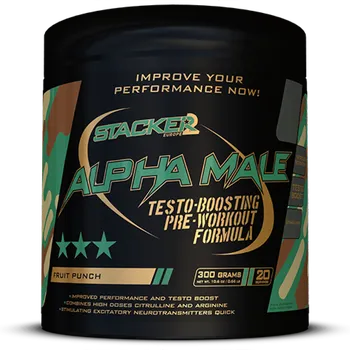 Anabolizér Stacker2 Alpha Male Testo-boosting Pre-workout 300g Příchuť: tropical