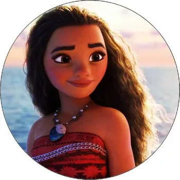 Jedlá dekorace na dort Jedlý papír Odvážná Vaiana 19,5 cm