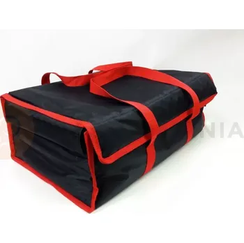 Termobox Taška na hamburgery 12x 15x15x8 cm z nylonu, uzavírání na magnet, červený s černým lemováním | FURMIS, HAMBURGER 12