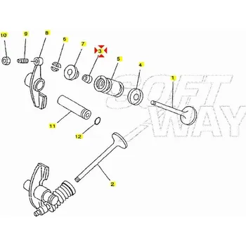 Motor pro motocykl Yamaha Gufero ventilu Yamaha 4TE121190000