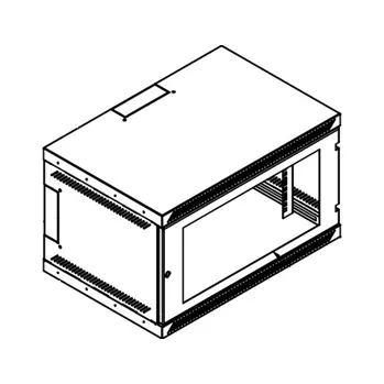 Rozvaděč nástěnný 4U 450mm dveře plech RAL7035