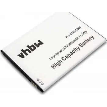 Baterie pro mobilní telefon VHBW Baterie pro Wiko Ridge Fab 4G, 3000 mAh