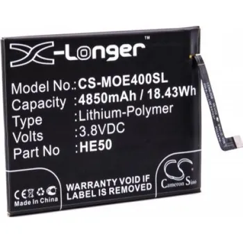 Baterie pro mobilní telefon VHBW Baterie pro Motorola Moto E4 Plus / XT1770 / XT1771, 4850 mAh