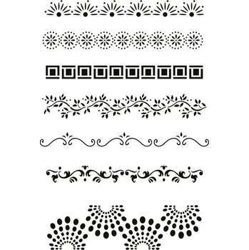 Šablona bordury, 20 x 30 cm, plast