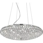 Ideal Lux KING SP12 závěsné svítidlo 12x G9 LED 3W 370lm 3000K 65cm IP20, chromové