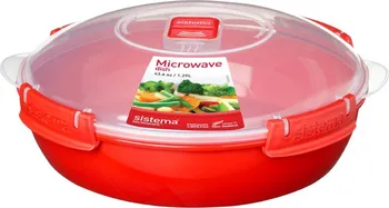 Potravinová dóza Sistema Microwave kulatá miska na jídlo 1,29 l